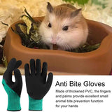 1 Pair Hamster Anti Bit Gloves Insulated Safe Touch Thickened Anti Scratch Gloves for Parrot Rabbit Small Animal Pet Supplies