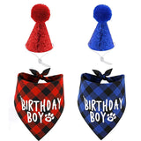 Pet Party Decoration Set Dog Birthday Triangle Scarf Hat Bow Tie Dog Birthday Decoration Supplies Dog Supplies