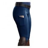 Tight Trousers Tight Pants Full Seat Equestrian Breeches Anti-pilling Navy Horse Riding Tights Pocket Hip Lift Equestrian Horse